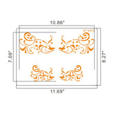 SCROLLS STENCIL